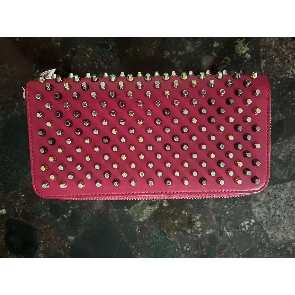CHRISTIAN LOUBOUTIN Panettone wallet in Rose MultiMetal